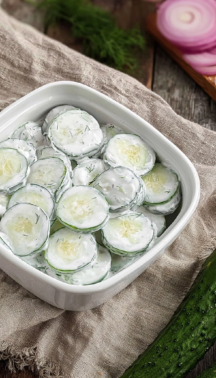 Creamy Cucumber Salad 75 Creamy Cucumber Salad