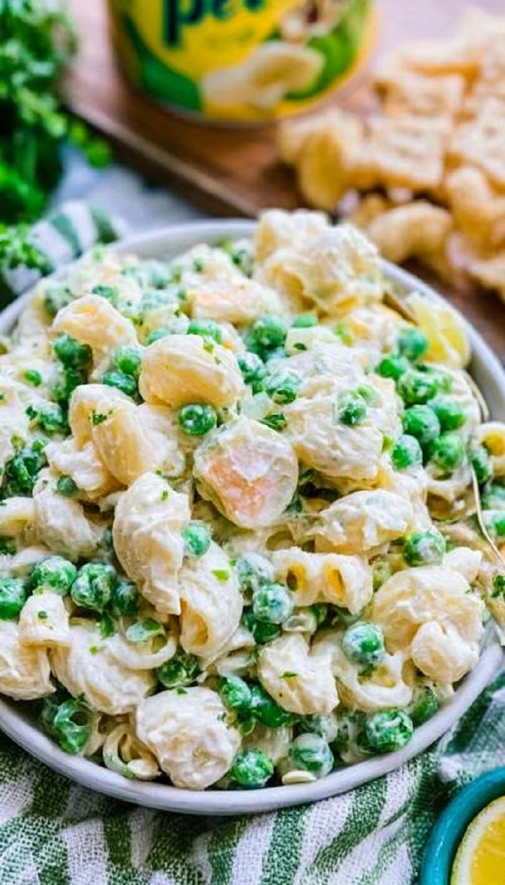Creamy Ranch Pea Pasta Salad
