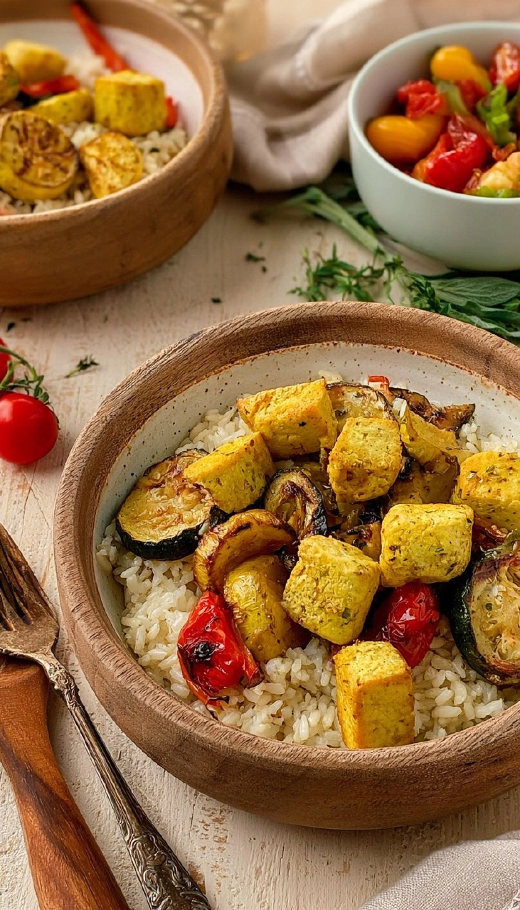 Greek Tofu & Rice Bowls