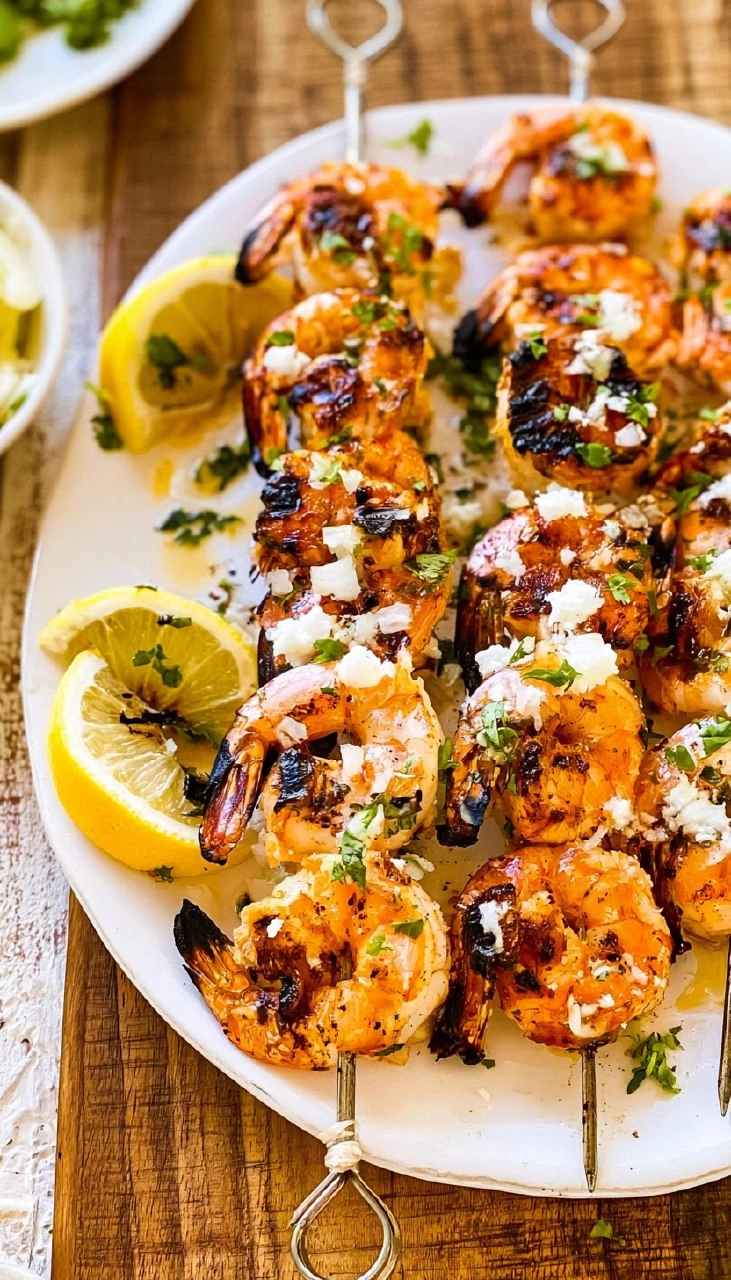 Grilled Shrimp Skewers | Easy Summer BBQ Seafood Appetizer 70 Grilled Shrimp Skewers | Easy Summer BBQ Seafood Appetizer