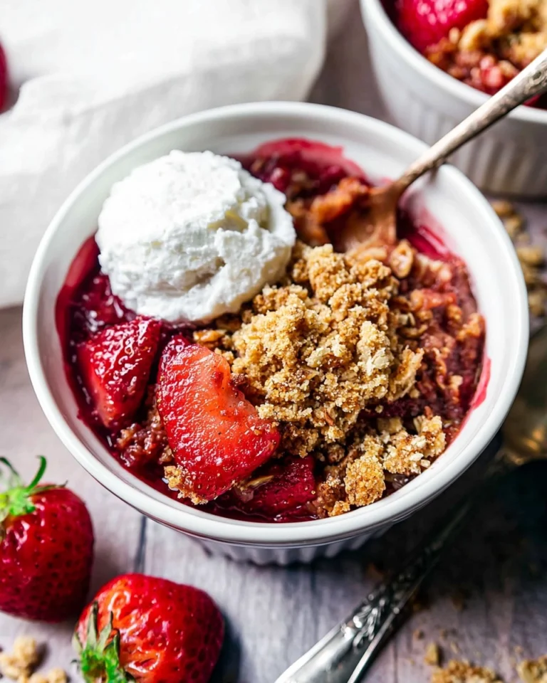 Healthy-Strawberry-Crisp-Gluten-Free-Easy-Almond-Flour-Crumble-Recipe