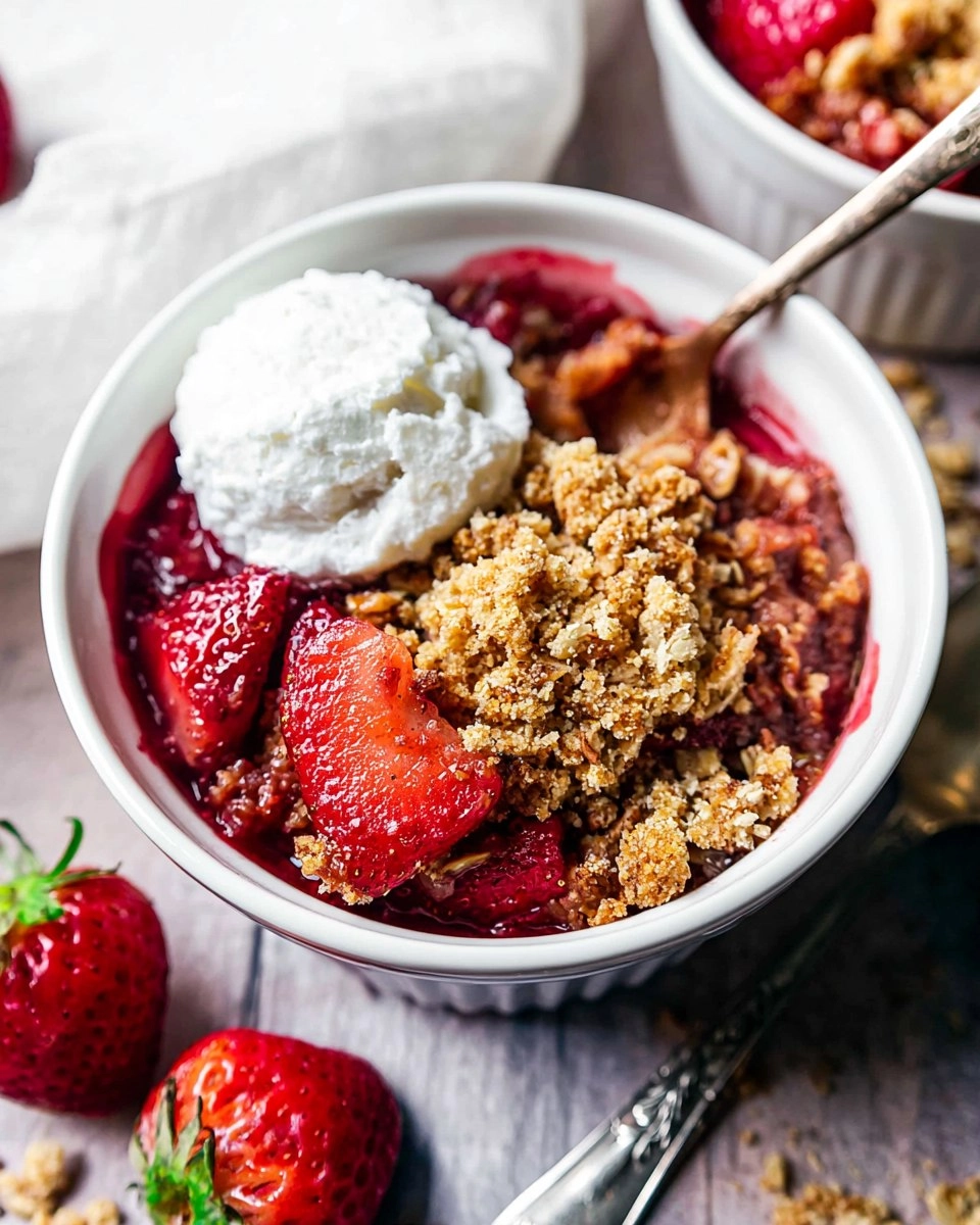 Healthy Strawberry Crisp (Gluten Free, Easy Almond Flour Crumble) 37 Healthy-Strawberry-Crisp-Gluten-Free-Easy-Almond-Flour-Crumble-Recipe