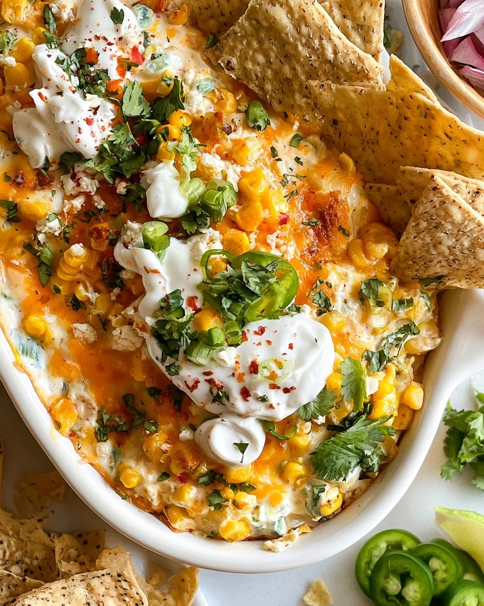 Mexican Street Corn Dip | Creamy Crowd-Pleasing Cookout Appetizer
