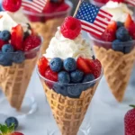 No-Bake 4th of July Patriotic Fruit Cones 76 No-Bake-4th-of-July-Patriotic-Fruit-Cones-Recipe