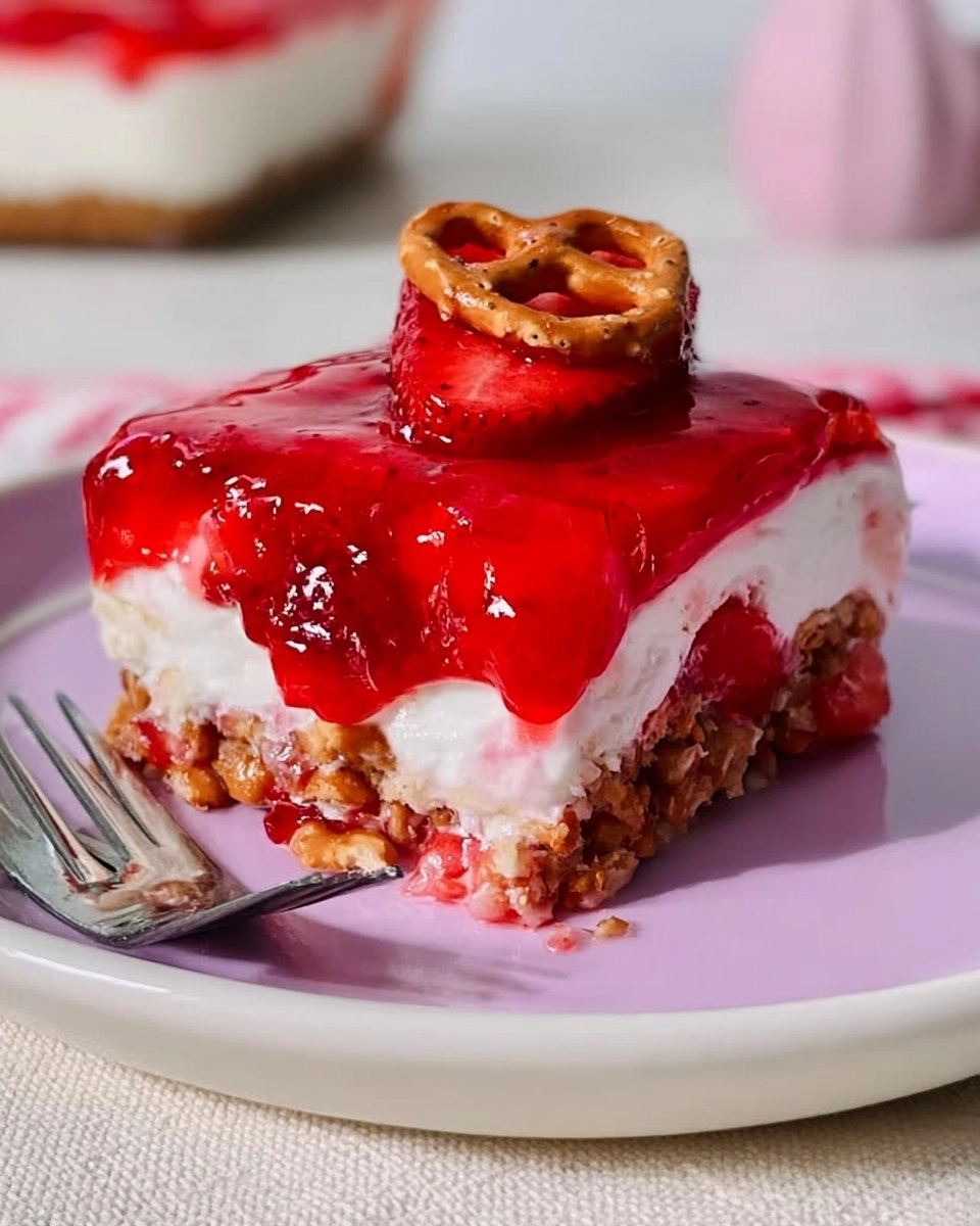Strawberry Pretzel Salad | Sweet No-Bake Potluck Dessert 104 Strawberry Pretzel Salad | Sweet No-Bake Potluck Dessert