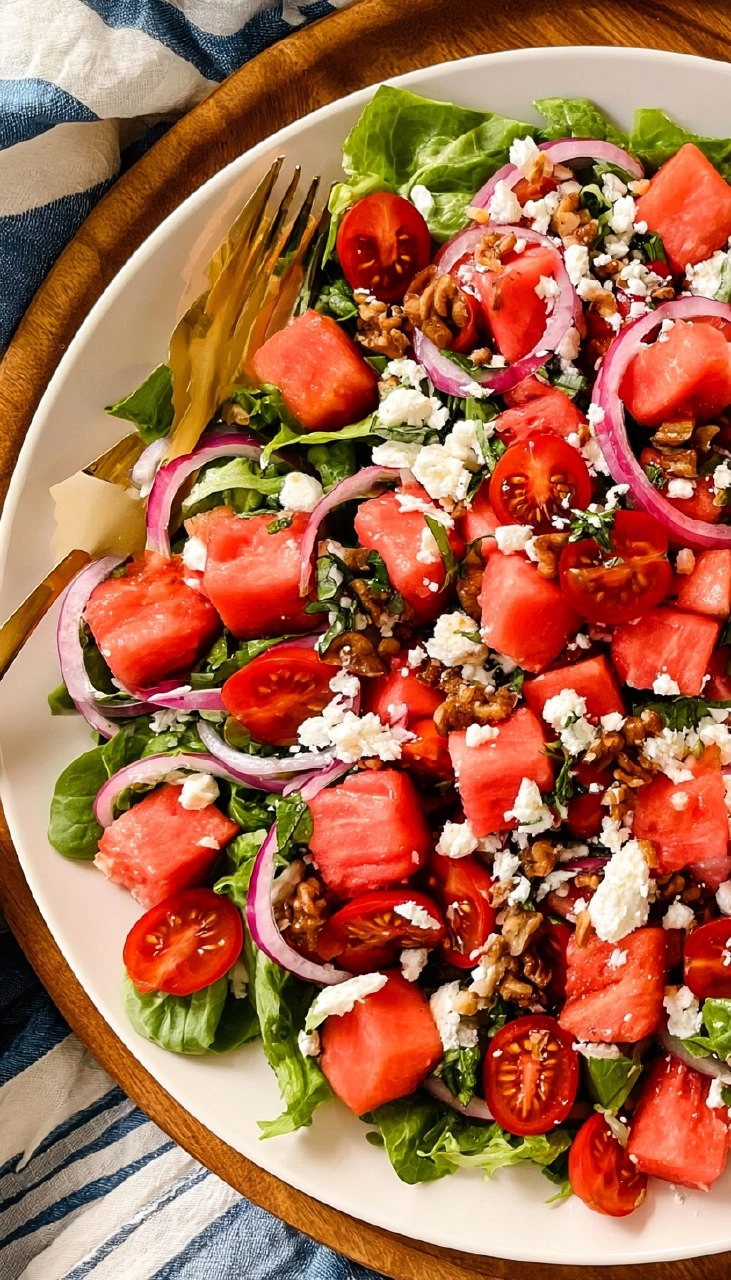Watermelon Feta Salad | Fresh Summer Picnic Side 100 Watermelon Feta Salad | Fresh Summer Picnic Side