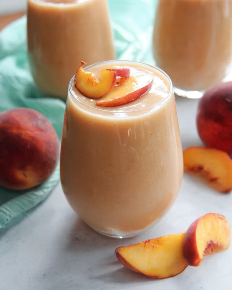5-Minute-Peach-Smoothie-Recipe