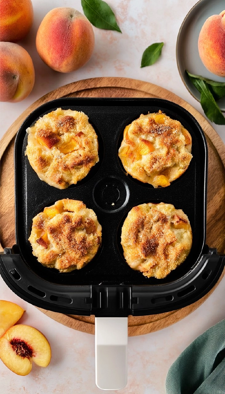 Air Fryer Mini Peach Cobbler 70 Air Fryer Mini Peach Cobbler