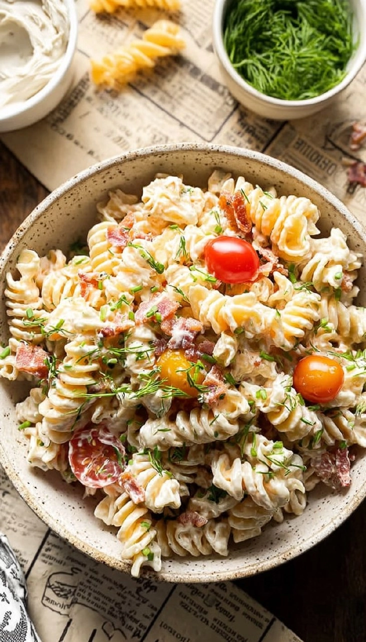 Bacon Ranch Pasta Salad 115 Bacon Ranch Pasta Salad
