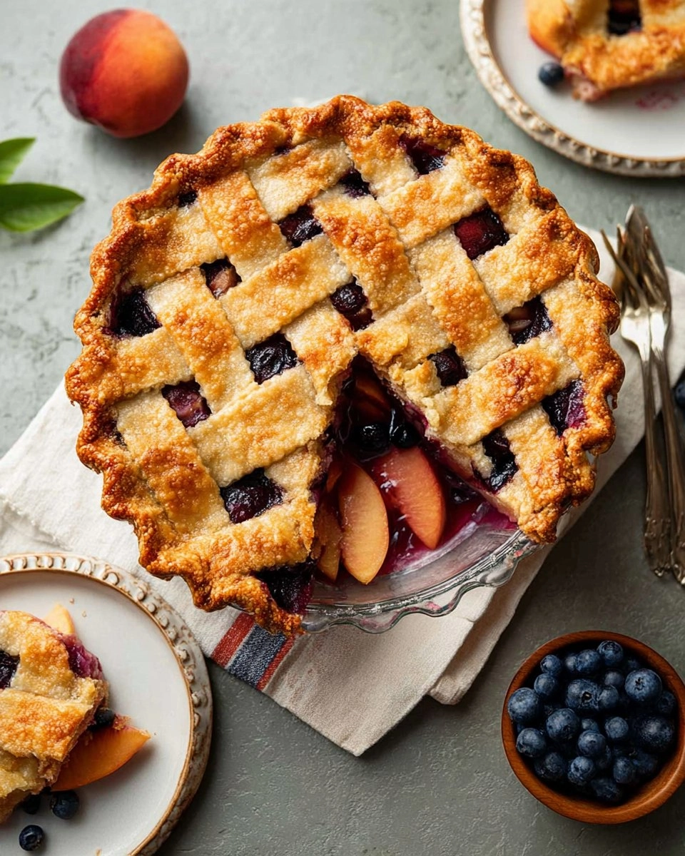 Blueberry Peach Pie 129 Blueberry Peach Pie