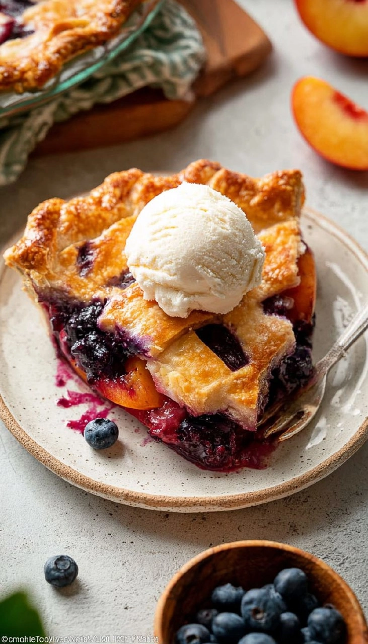 Blueberry Peach Pie 130 Blueberry Peach Pie