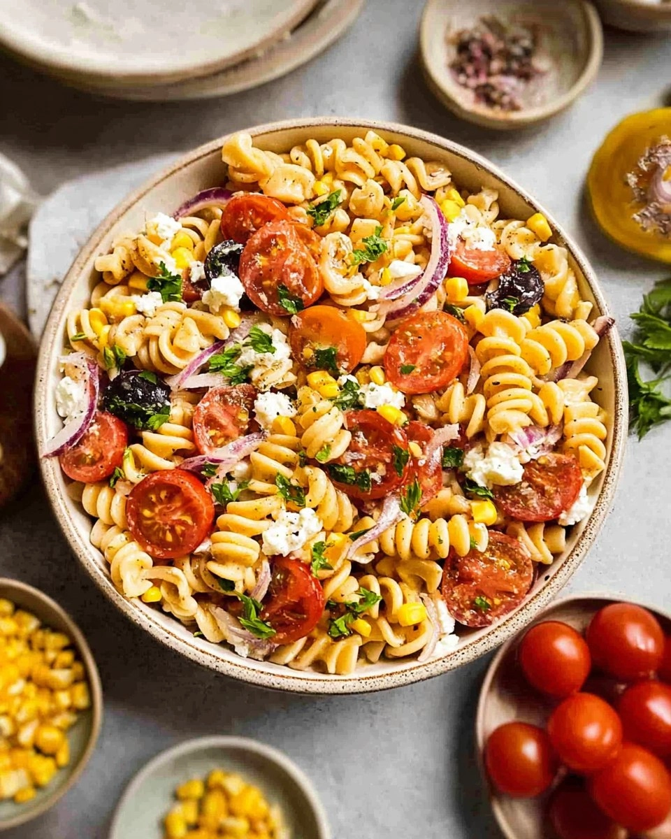 Corn and Tomato Pasta Salad