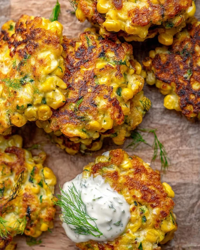 Corn-and-Zucchini-Fritters-with-Herb-Yogurt-Sauce-Recipe