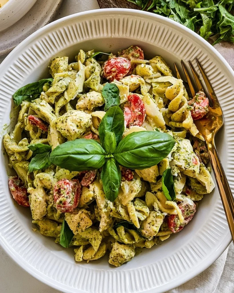 Creamy-Chicken-Pesto-Pasta-Salad-Recipe