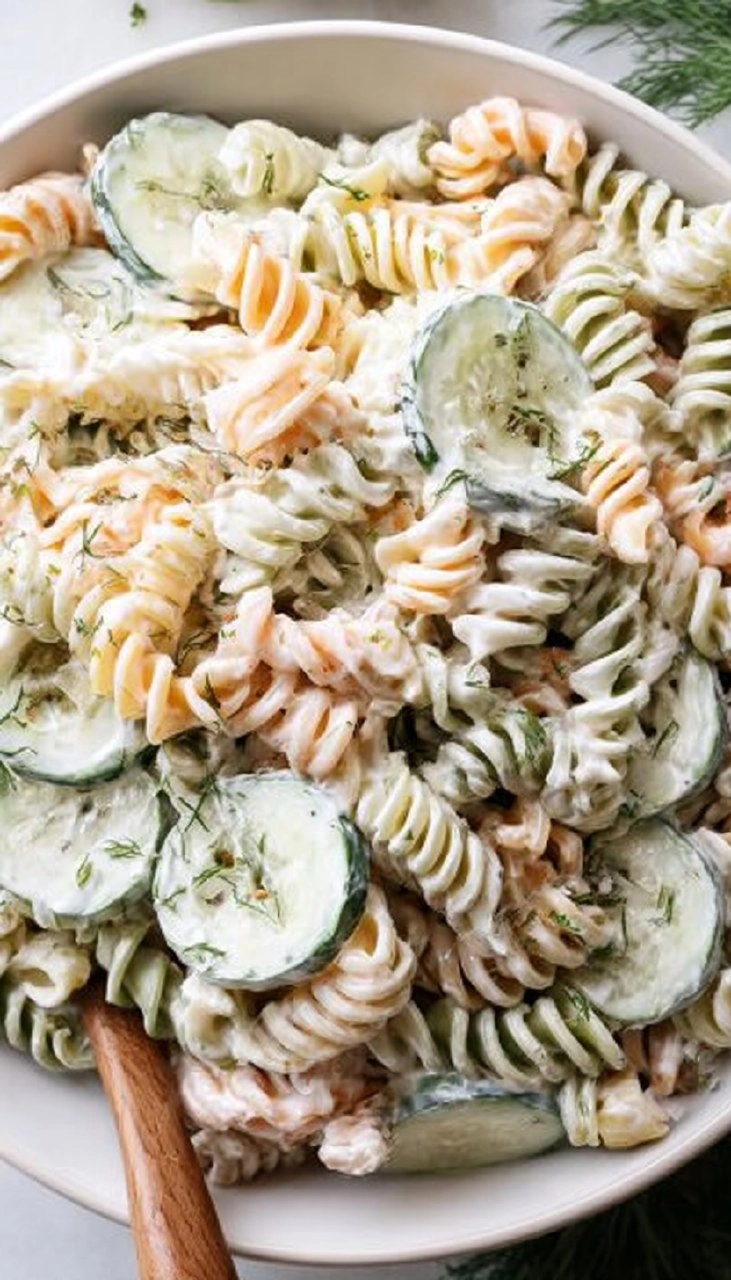 Creamy Cucumber Pasta Salad 80 Creamy Cucumber Pasta Salad