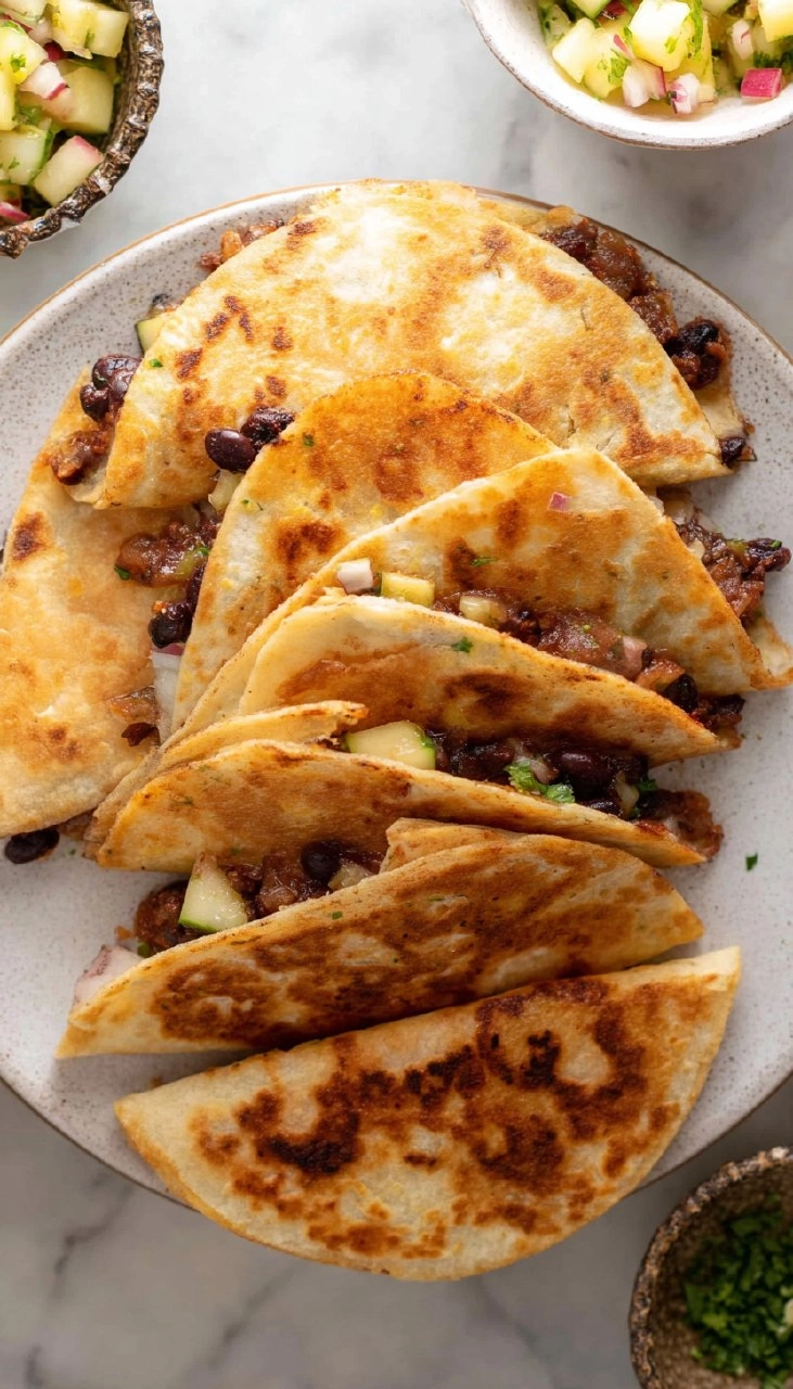 Crispy Smashed Black Bean Tacos with Mango Salsa. 105 Crispy Smashed Black Bean Tacos with Mango Salsa.