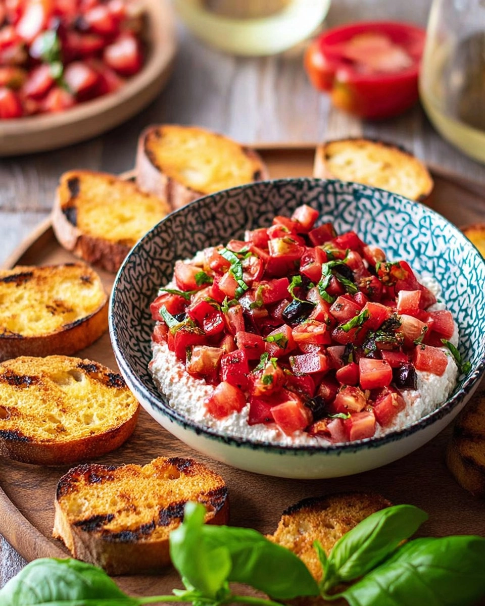 Easy Boursin Bruschetta Dip