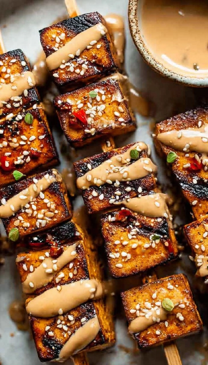 Grilled Tofu Skewers (Vegan)