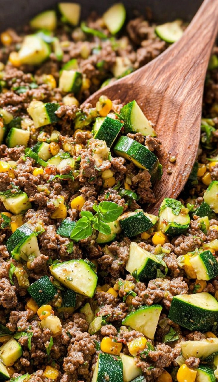 Ground Beef and Zucchini Skillet 95 Ground Beef and Zucchini Skillet