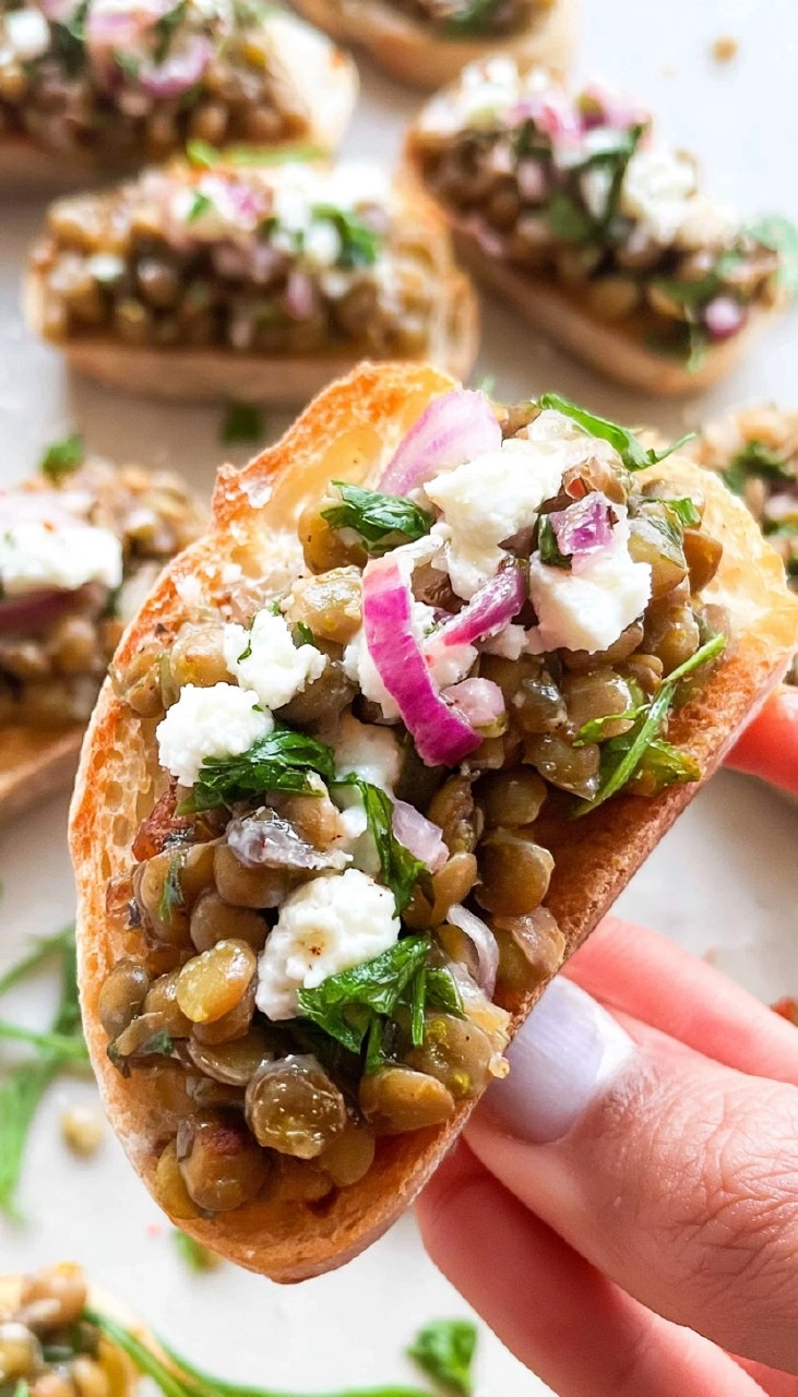 Lentil Bruschetta 75 Lentil Bruschetta