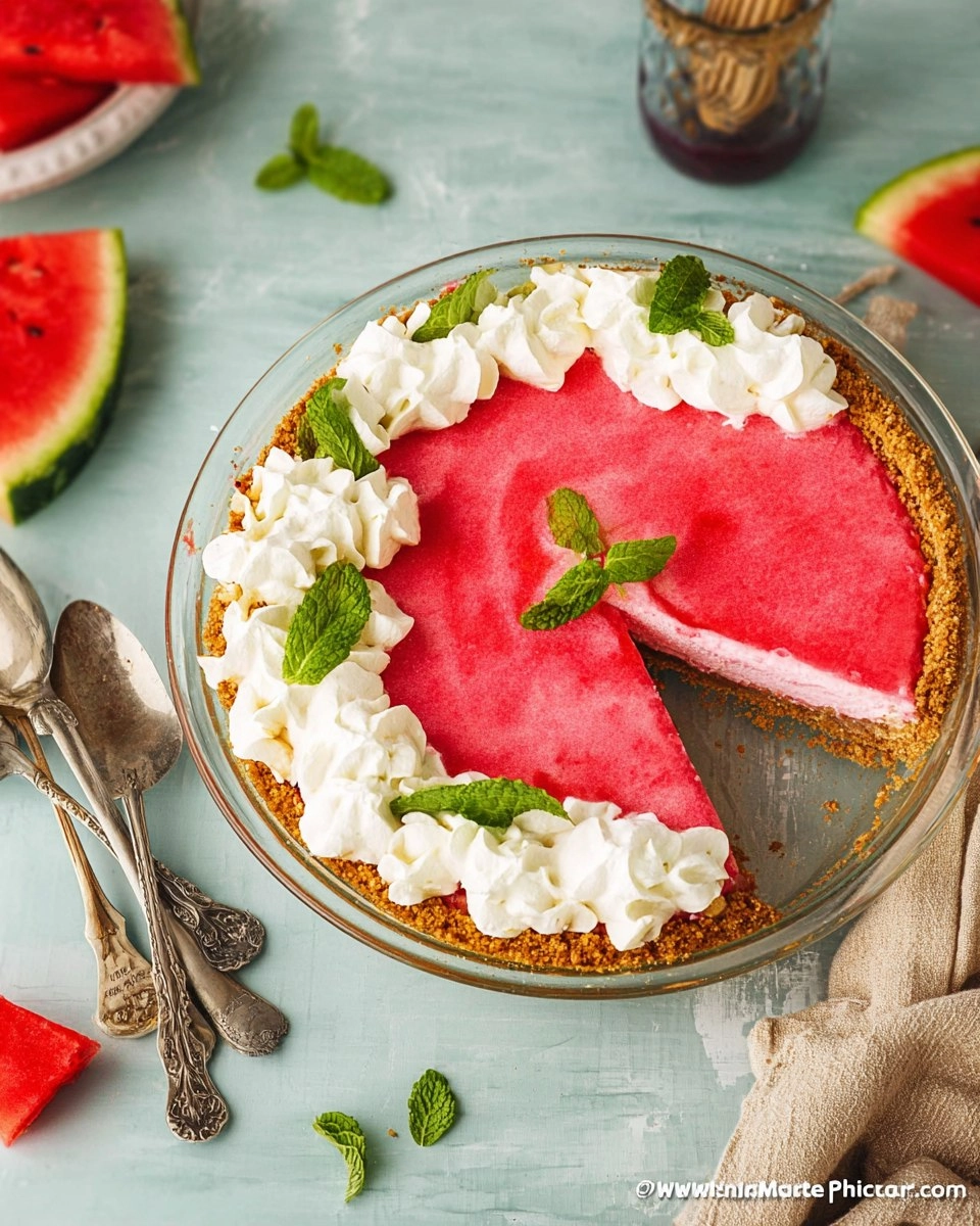 No-Bake Watermelon Pie: An Easy Summer Dessert 79 No-Bake Watermelon Pie: An Easy Summer Dessert