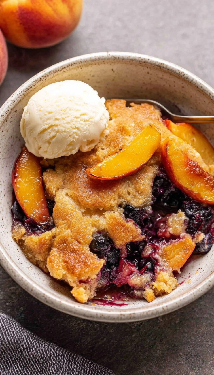 Peach Blueberry Cobbler 120 Peach Blueberry Cobbler