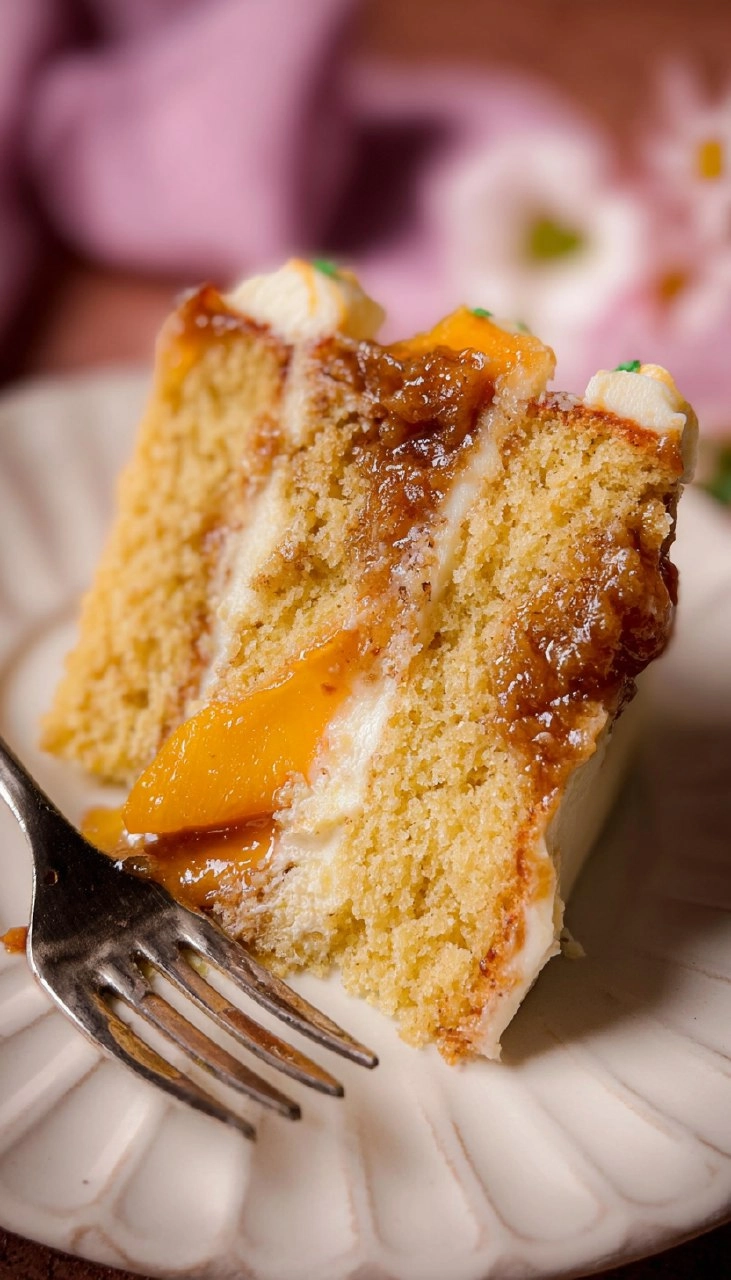 Peach Cobbler Cake 190 Peach Cobbler Cake