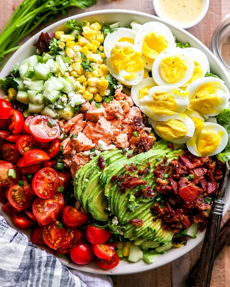 Salmon-Cobb-Salad-with-Avocado-and-Bacon-Whole30-Keto-Recipe