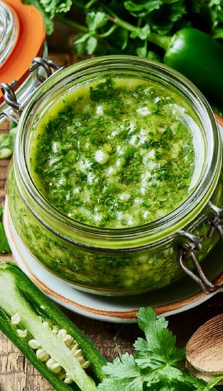 Spicy Chimichurri Sauce with Jalapeño 85 Spicy Chimichurri Sauce with Jalapeño