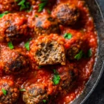 Baked-Meatball-Recipe-with-The-Best-Marinara-Sauce-Recipe