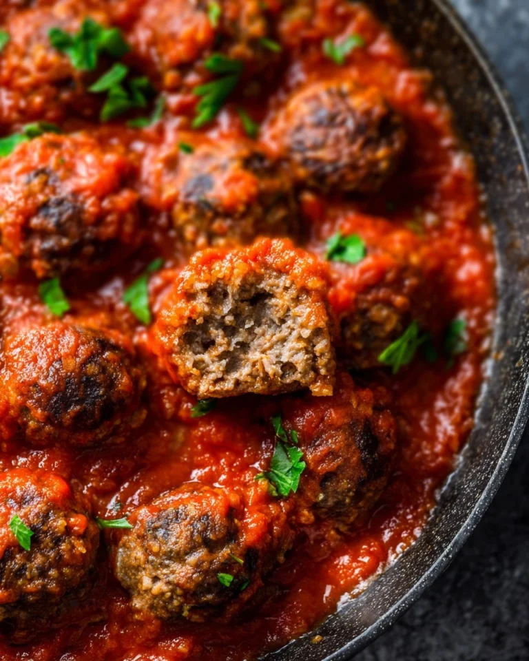 Baked-Meatball-Recipe-with-The-Best-Marinara-Sauce-Recipe