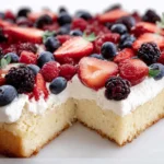 Berries & Cream Sheet Cake 131 Berries-Cream-Sheet-Cake-Recipe