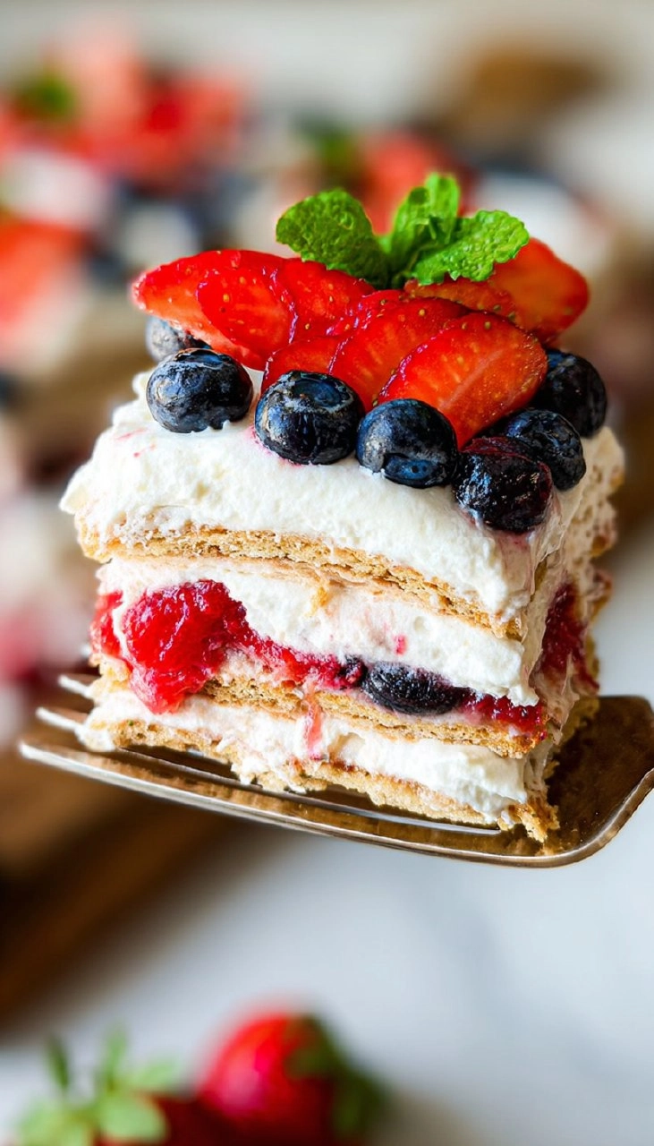 Berry Icebox Cake 80 Berry Icebox Cake