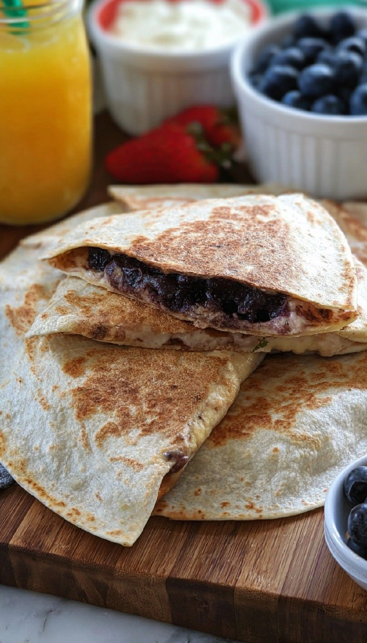 Blueberry Breakfast Quesadilla 55 Blueberry Breakfast Quesadilla