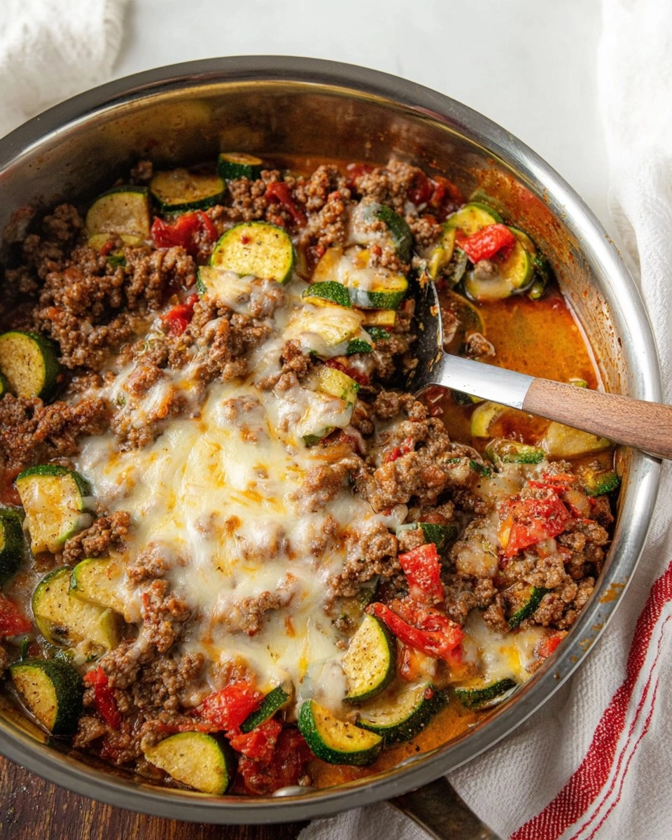Cheesy Ground Beef Zucchini Skillet 79 Cheesy Ground Beef Zucchini Skillet