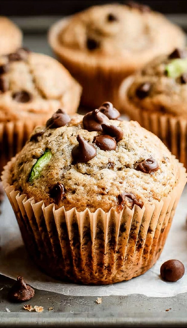 Chocolate Chip Zucchini Muffins 105 Chocolate Chip Zucchini Muffins