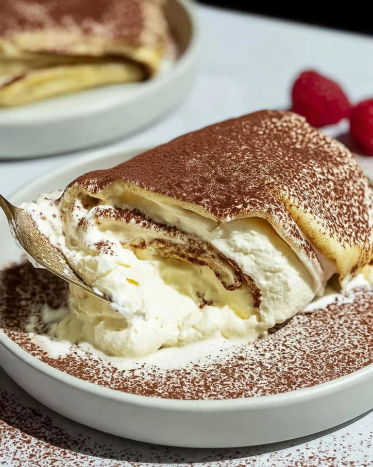 Cottage-Cheese-Tiramisu-Crepe-Roll-Recipe