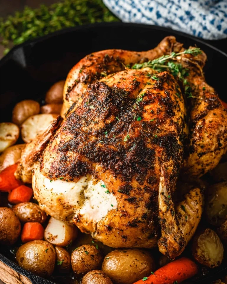 Easy-Whole-Roast-Chicken-Crispy-Skin-Juicy-Inside-Recipe