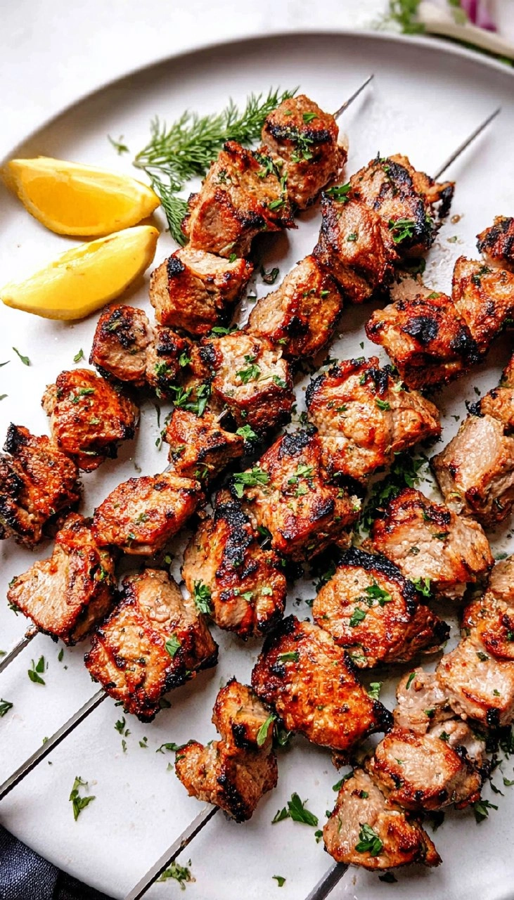 Greek Pork Souvlaki Skewers 90 Greek Pork Souvlaki Skewers