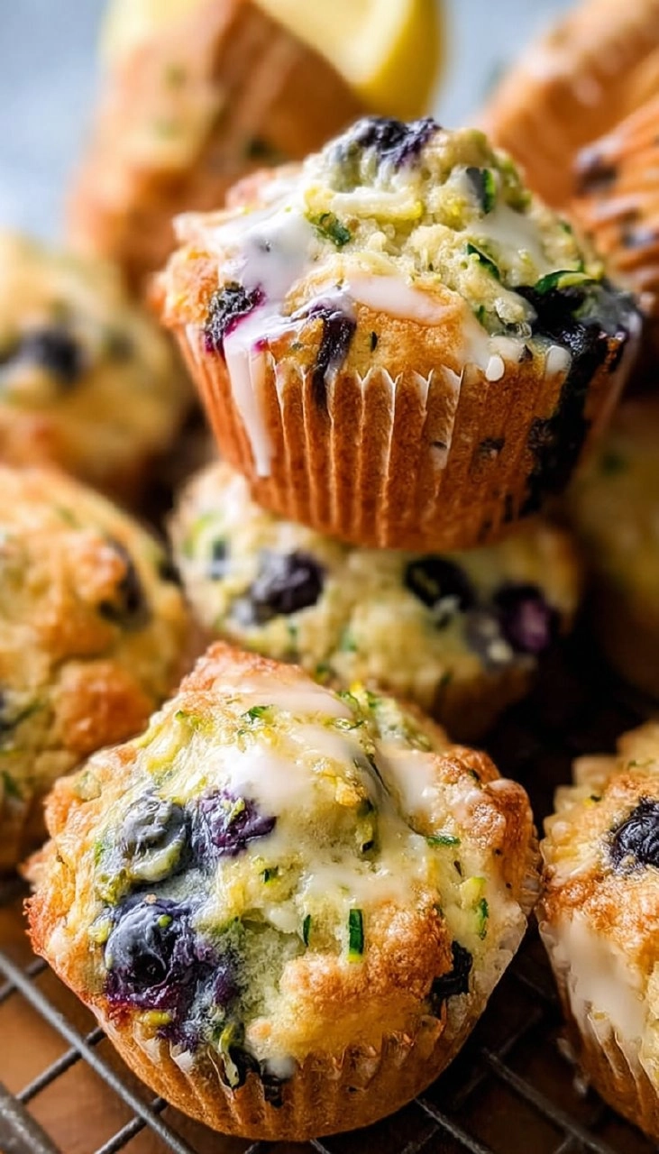 Lemon Blueberry Zucchini Muffins 140 Lemon Blueberry Zucchini Muffins