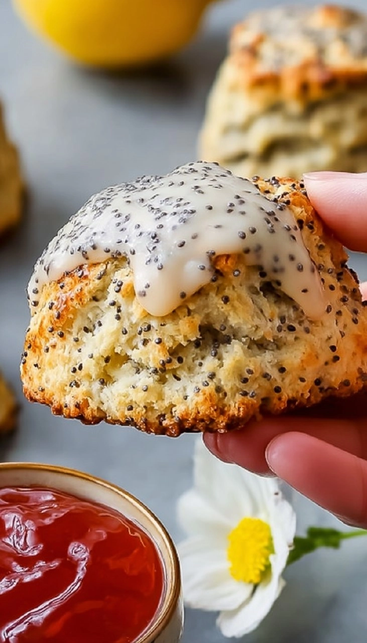 Lemon Poppy Seed Scones 130 Lemon Poppy Seed Scones