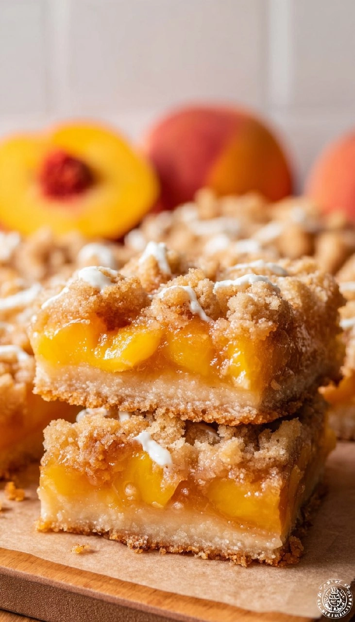 Peach Crumb Bars