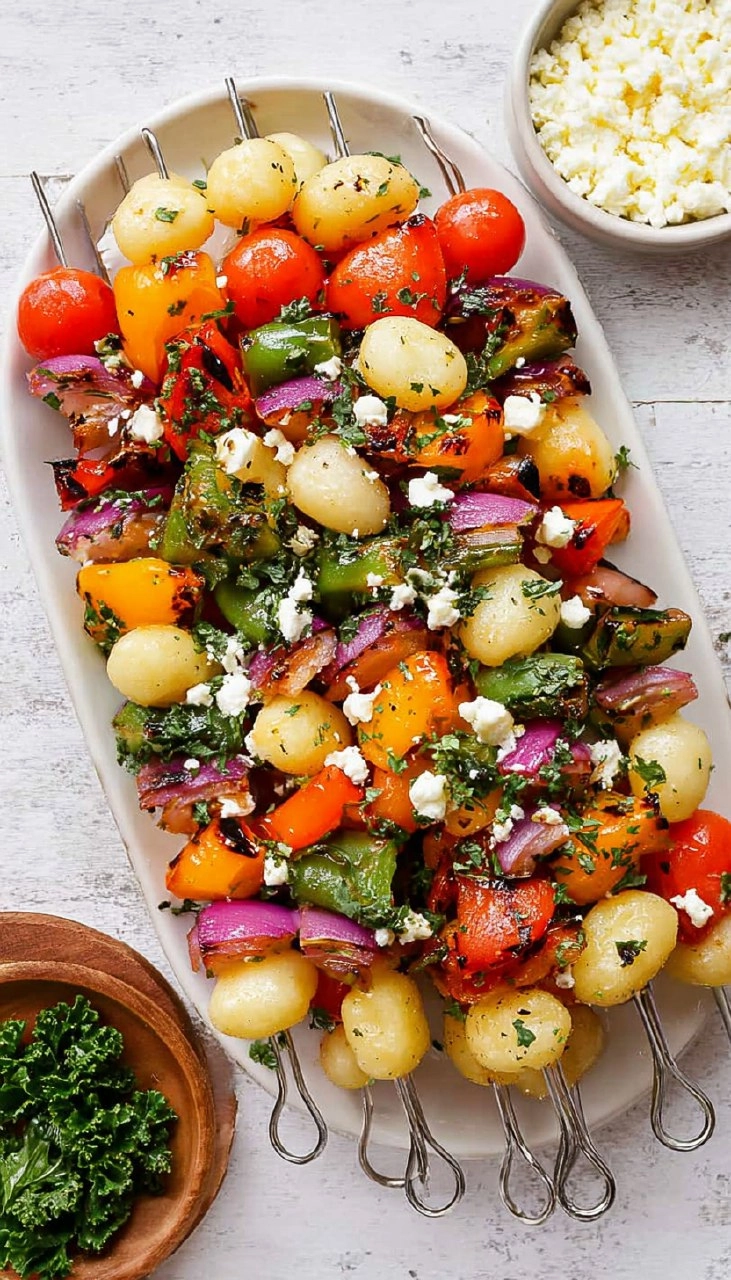 Rainbow Grilled Gnocchi Skewers 110 Rainbow Grilled Gnocchi Skewers