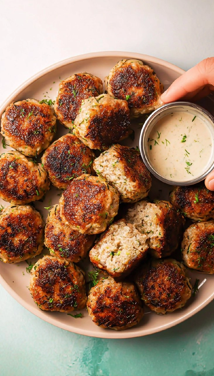 Ranch Turkey Zucchini Meatballs