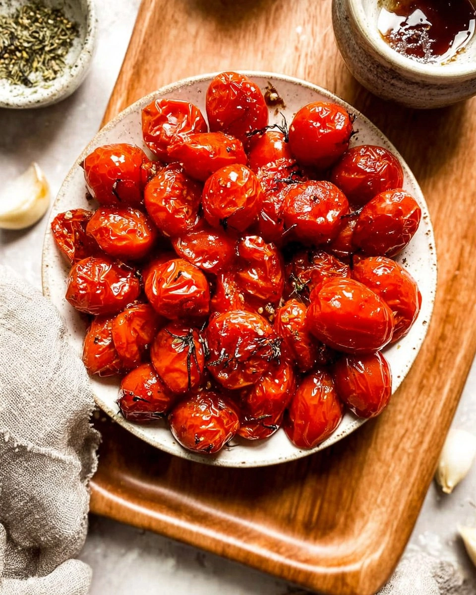 Roasted Cherry Tomatoes with Garlic 64 Roasted Cherry Tomatoes with Garlic