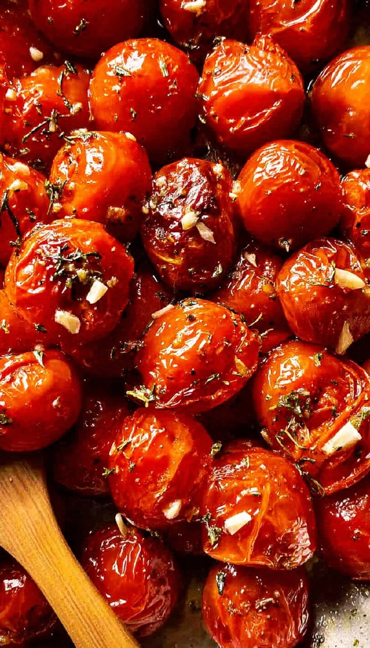 Roasted Cherry Tomatoes with Garlic 65 Roasted Cherry Tomatoes with Garlic