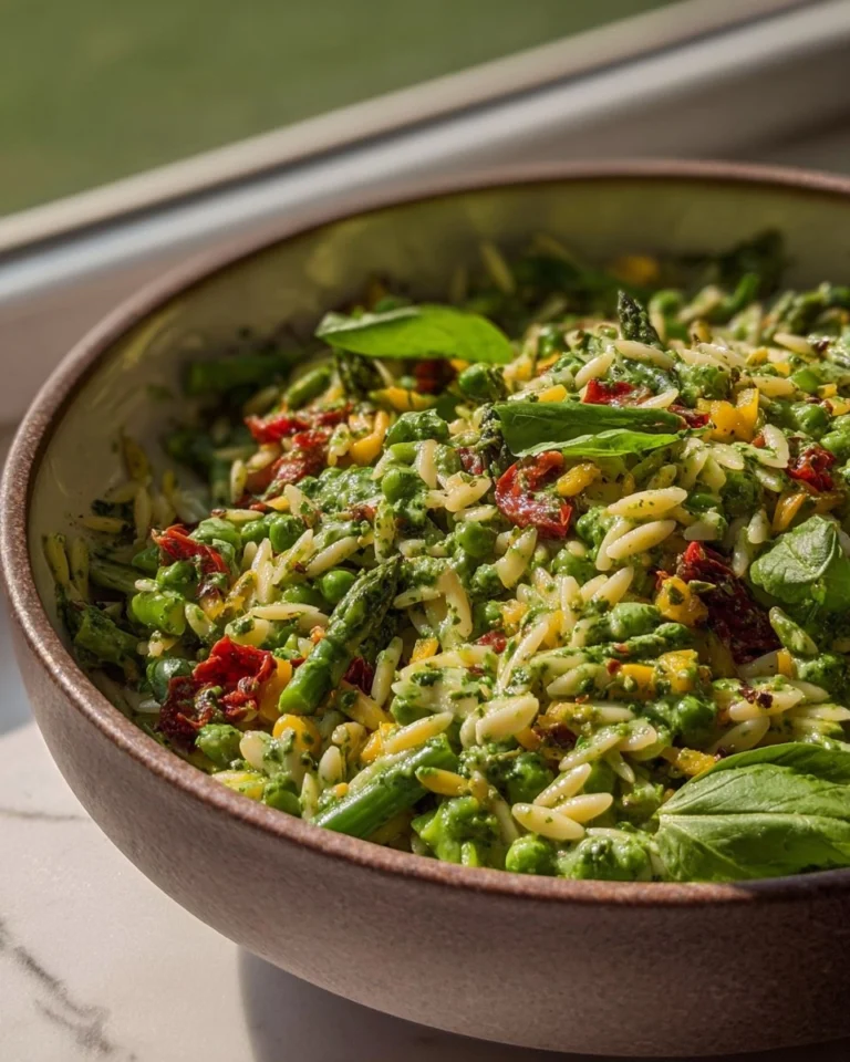 Spring-Orzo-Pasta-Salad-with-Creamy-Basil-Vinaigrette-Recipe