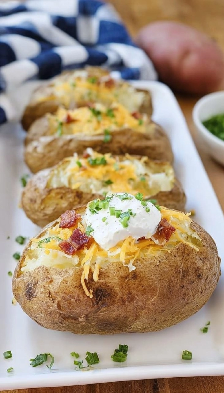 Best Steakhouse Baked Potatoes