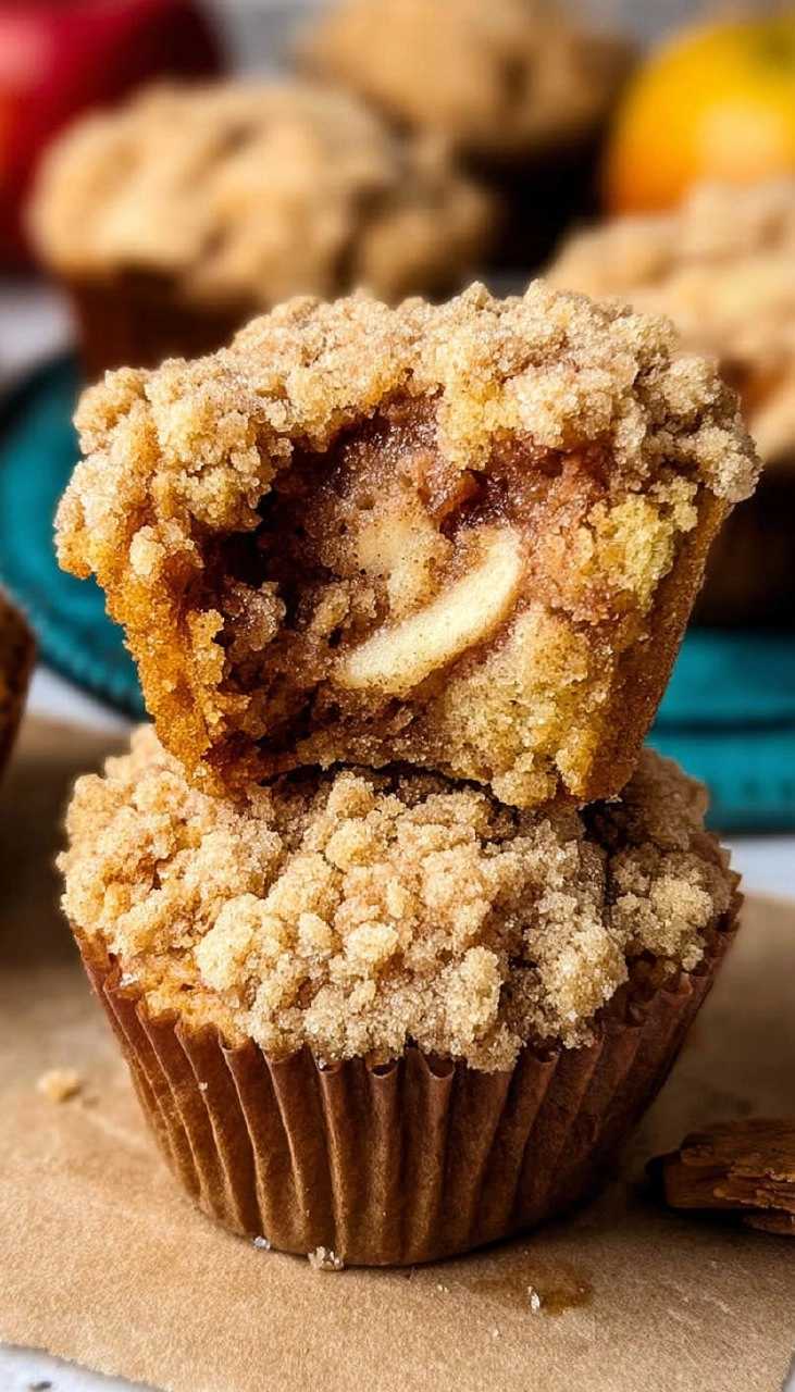 Crumb Apple Muffins