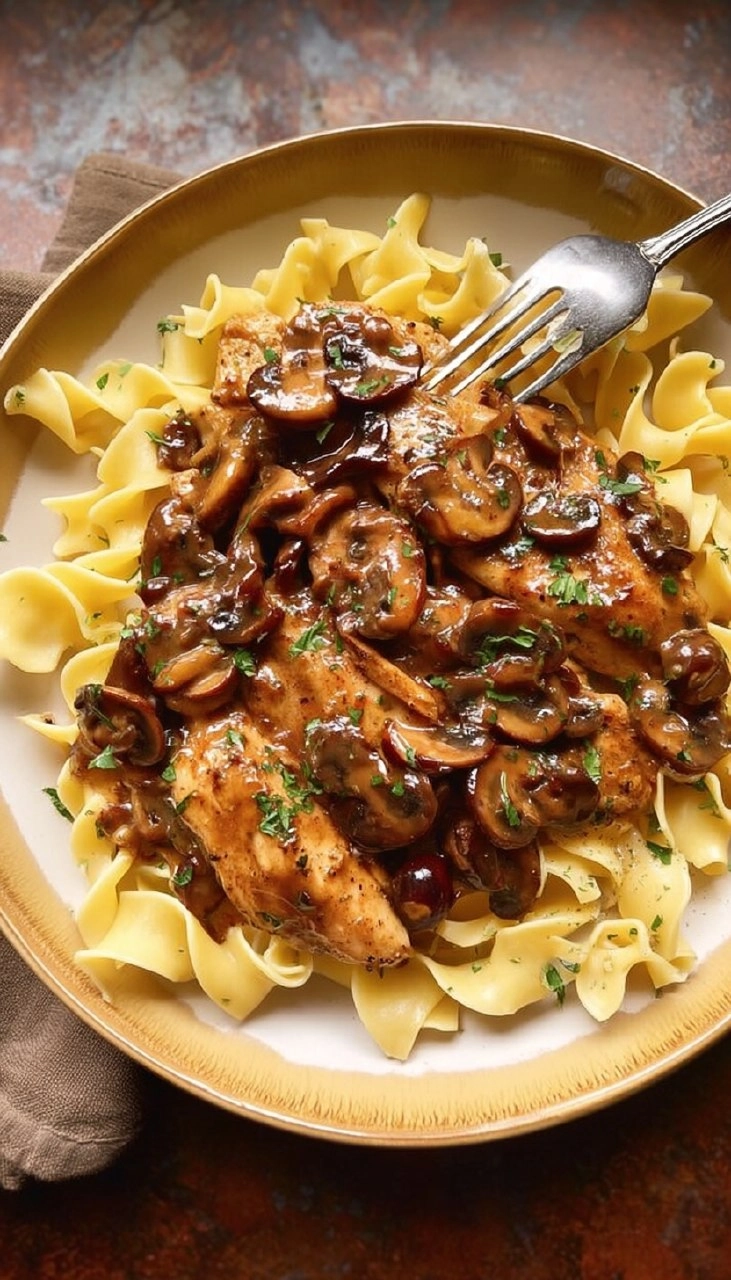 Easy Chicken Marsala (with The BEST Buttered Noodles)